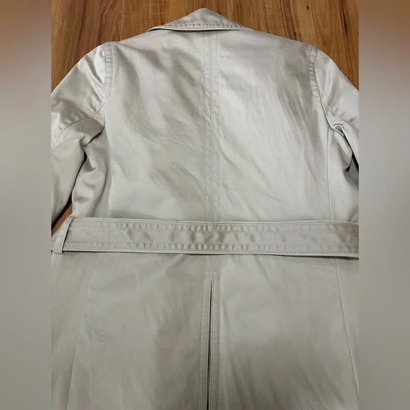 Coach Beige Double-Breasted Trench Coat - Picture 13 of 16